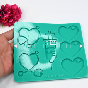 Silicone mold for medicine keychains