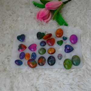Epoxy Resin Petri Effect Jewelry Mold — Silicone Mold for Resin Art